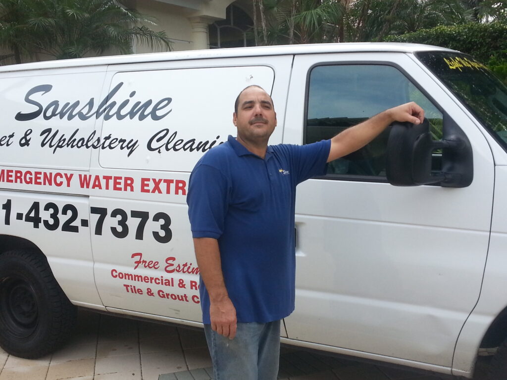 image of van for sonshine carpet cleaning